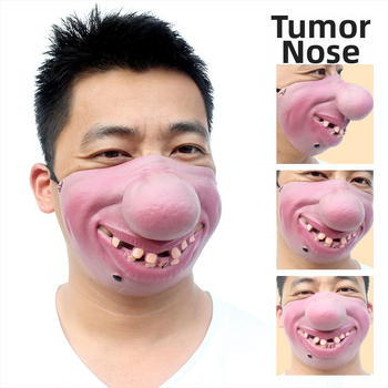 Gnhyll latex half-face maska ar R2-D2 iedvesotu dizainu, DIY draudzīga