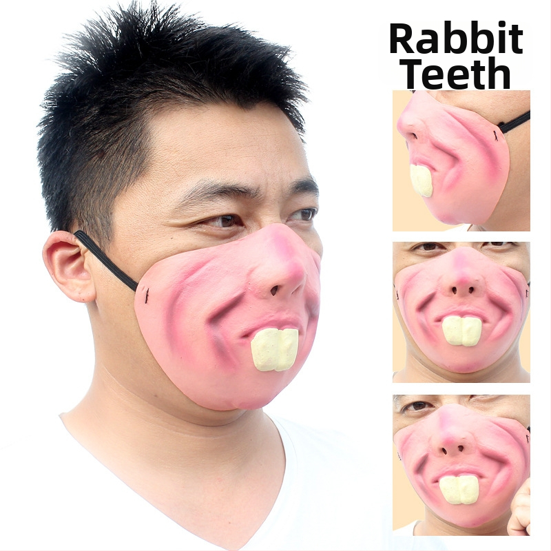 Gnhyll latex half-face maska ar R2-D2 iedvesotu dizainu, DIY draudzīga