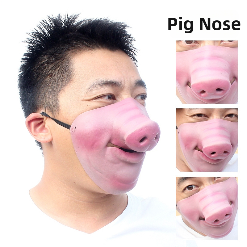 Gnhyll latex half-face maska ar R2-D2 iedvesotu dizainu, DIY draudzīga