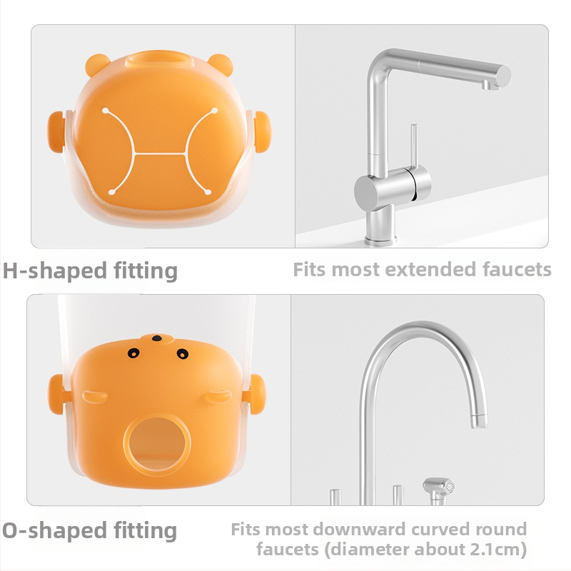 Rozšírenie kohútika pre deti - Cartoon séria, silikónový materiál, uvedenie na trh jar 2025