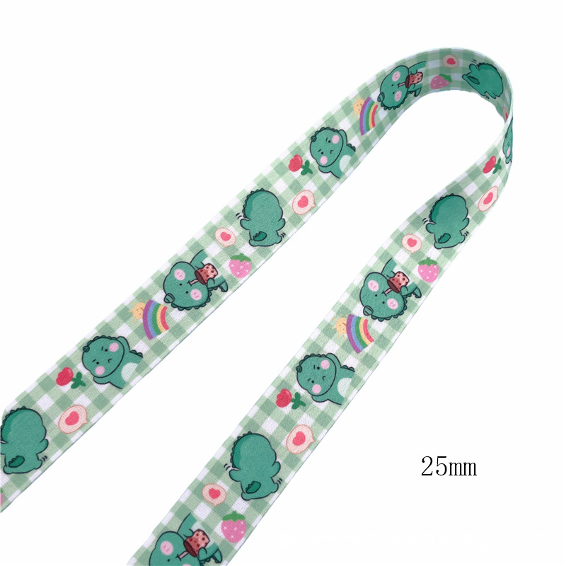 Dviejų pusių poliesterio lanyardas kaukėms, čiulptuko laikiklis ir vandens buteliuko dirželis – 10 jardų ritinyje, prekės ženklas Spinning Ribbon