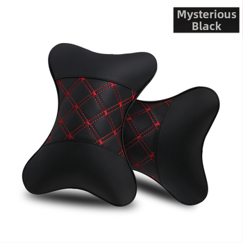 Kahe auto kaelapadi komplekt – kunstnahaga välispind, täidis sünteetilistest kiududest, kõikide aastaaegade jaoks, äristiili siseaksessuaar