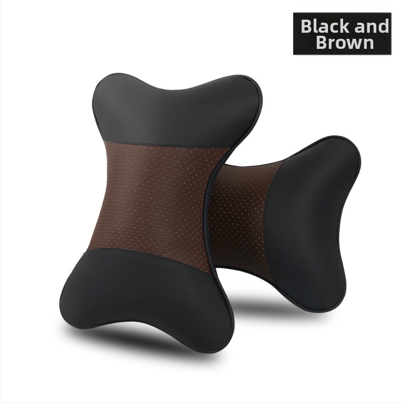 Kahe auto kaelapadi komplekt – kunstnahaga välispind, täidis sünteetilistest kiududest, kõikide aastaaegade jaoks, äristiili siseaksessuaar