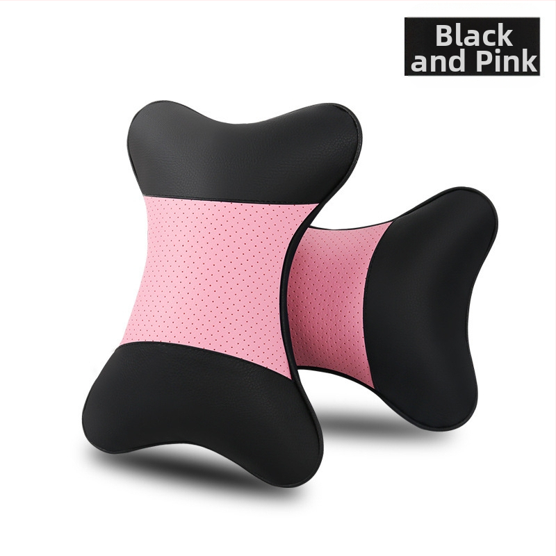 Kahe auto kaelapadi komplekt – kunstnahaga välispind, täidis sünteetilistest kiududest, kõikide aastaaegade jaoks, äristiili siseaksessuaar