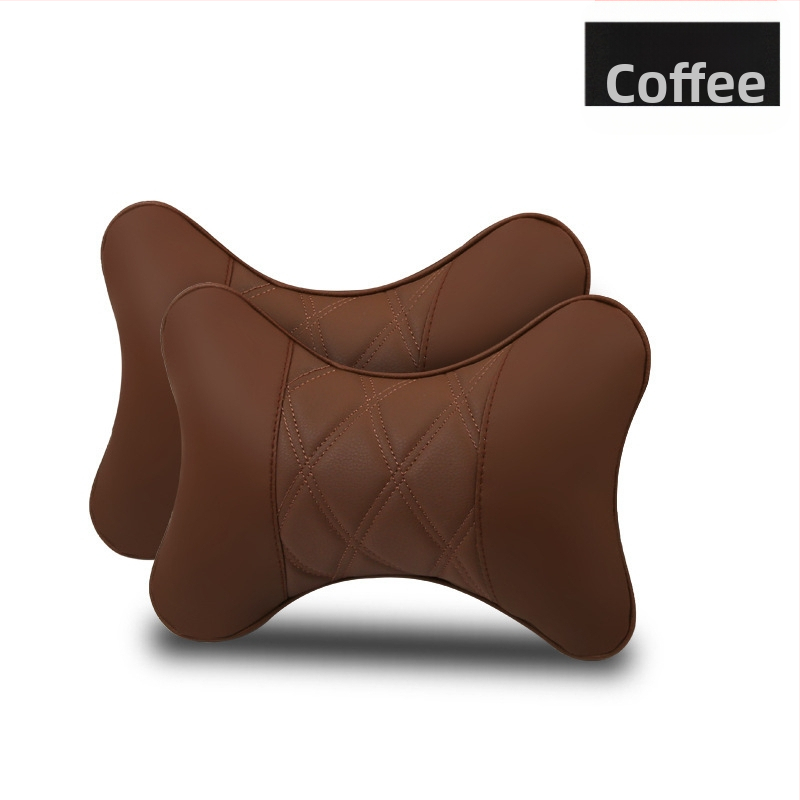 Kahe auto kaelapadi komplekt – kunstnahaga välispind, täidis sünteetilistest kiududest, kõikide aastaaegade jaoks, äristiili siseaksessuaar