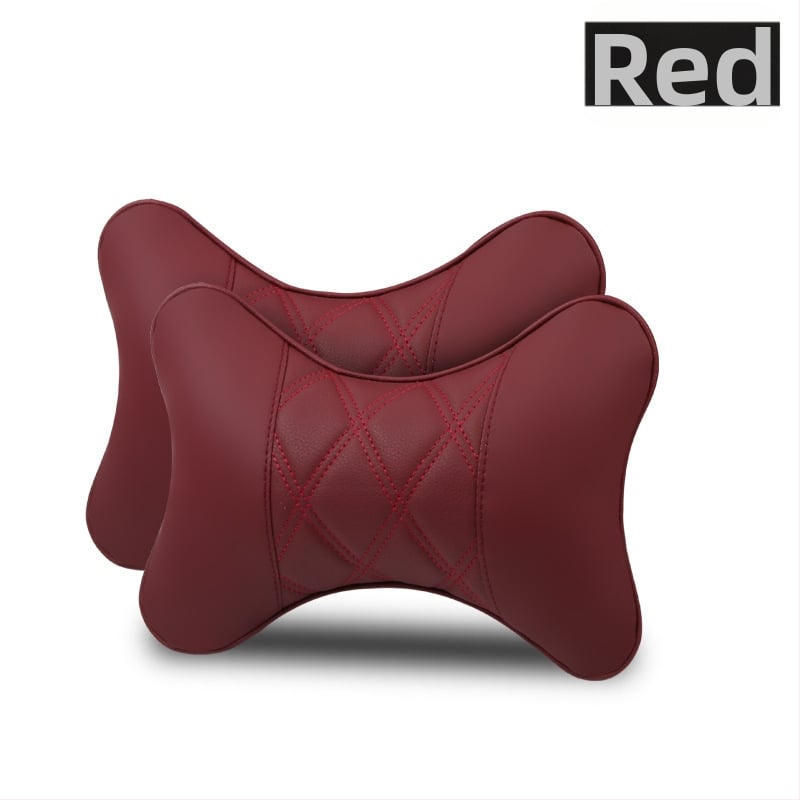 Kahe auto kaelapadi komplekt – kunstnahaga välispind, täidis sünteetilistest kiududest, kõikide aastaaegade jaoks, äristiili siseaksessuaar