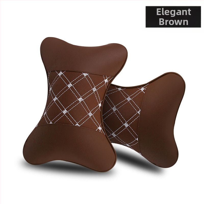 Kahe auto kaelapadi komplekt – kunstnahaga välispind, täidis sünteetilistest kiududest, kõikide aastaaegade jaoks, äristiili siseaksessuaar