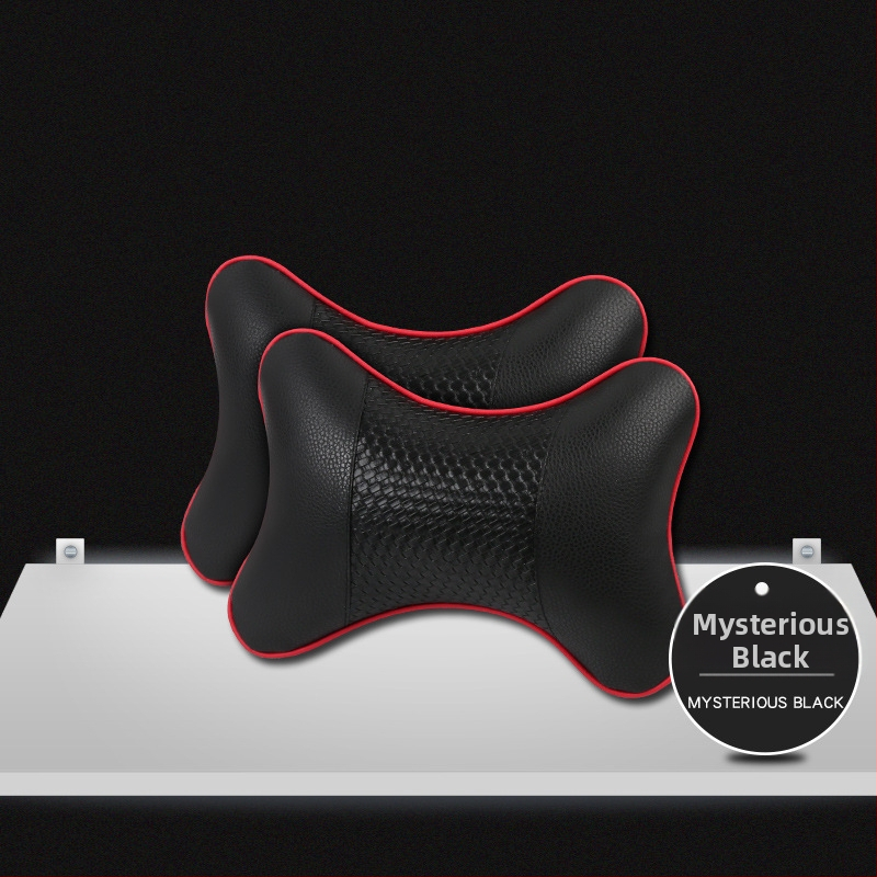 Kahe auto kaelapadi komplekt – kunstnahaga välispind, täidis sünteetilistest kiududest, kõikide aastaaegade jaoks, äristiili siseaksessuaar