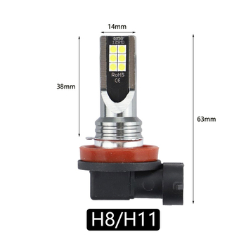 LED φως ομίχλης αυτοκινήτου, 3030 12SMD LED, 12V, 12W, διπλής όψεως υψηλής φωτεινότητας, 1200LM