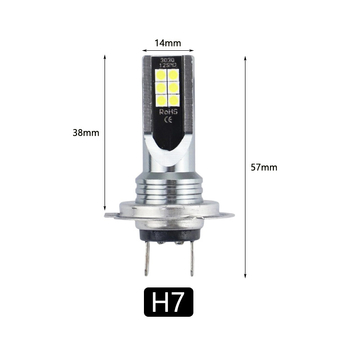 LED φως ομίχλης αυτοκινήτου, 3030 12SMD LED, 12V, 12W, διπλής όψεως υψηλής φωτεινότητας, 1200LM