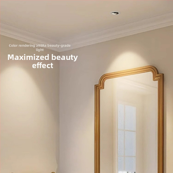 Ενσωματωμένο LED φωτιστικό μπάνιου για καθρέφτη, COB LED, 95+ CRI, 220V, αλουμινένιο περίβλημα, διακόπτης κουμπιού