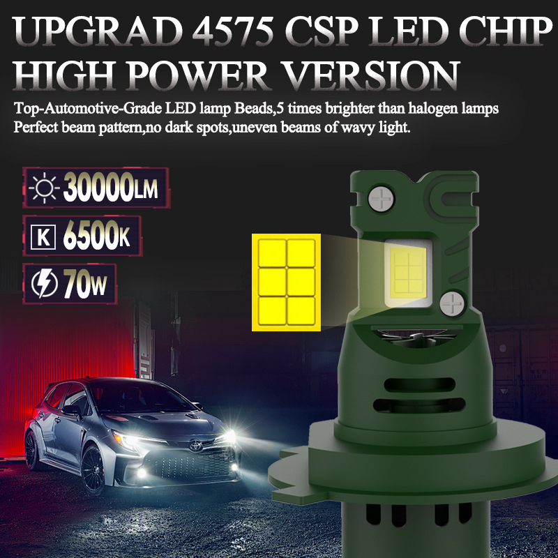 LED φανάρι αυτοκινήτου - 70W, 12V, 7000LM, IP68, κράμα αλουμινίου