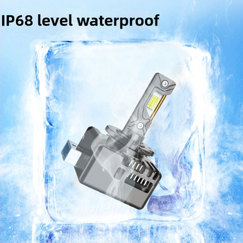 LED προβολείς αυτοκινήτου με προβολή, συμβατοί D1S-D5S, 100W, 7500LM, 9-40V, IP68