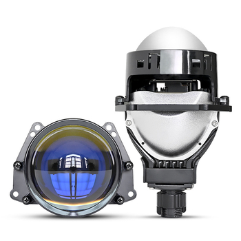 LED προβολέας αυτοκινήτου με διπλό φακό, 65W, 12V, 18000 lm, αλουμινένιο περίβλημα, συμβατό με H4/H7/H11