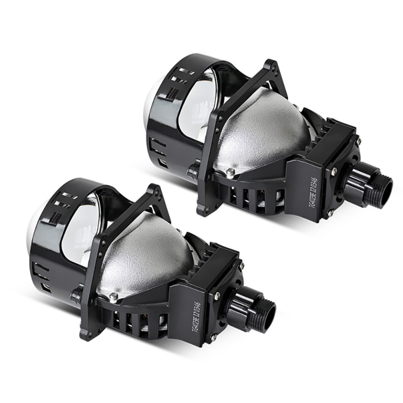 LED προβολέας αυτοκινήτου με διπλό φακό, 65W, 12V, 18000 lm, αλουμινένιο περίβλημα, συμβατό με H4/H7/H11