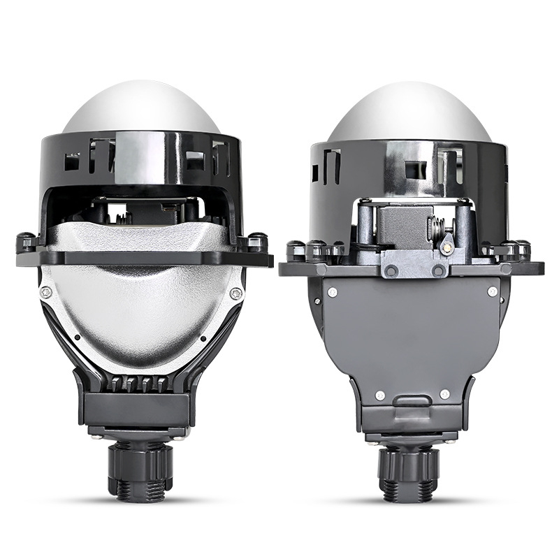 LED προβολέας αυτοκινήτου με διπλό φακό, 65W, 12V, 18000 lm, αλουμινένιο περίβλημα, συμβατό με H4/H7/H11