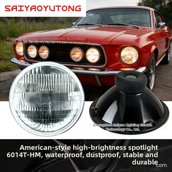 Φανάρι LED αυτοκινήτου, κυκλικό περίβλημα, IP67, 100W, 12V, 5000lm