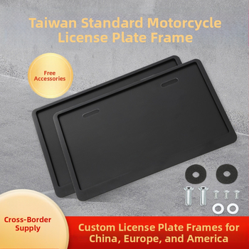 Rama pentru plăcuța de înmatriculare a motocicletei din Taiwan, model TF, oțel inoxidabil, personalizabilă, marca Taifeng