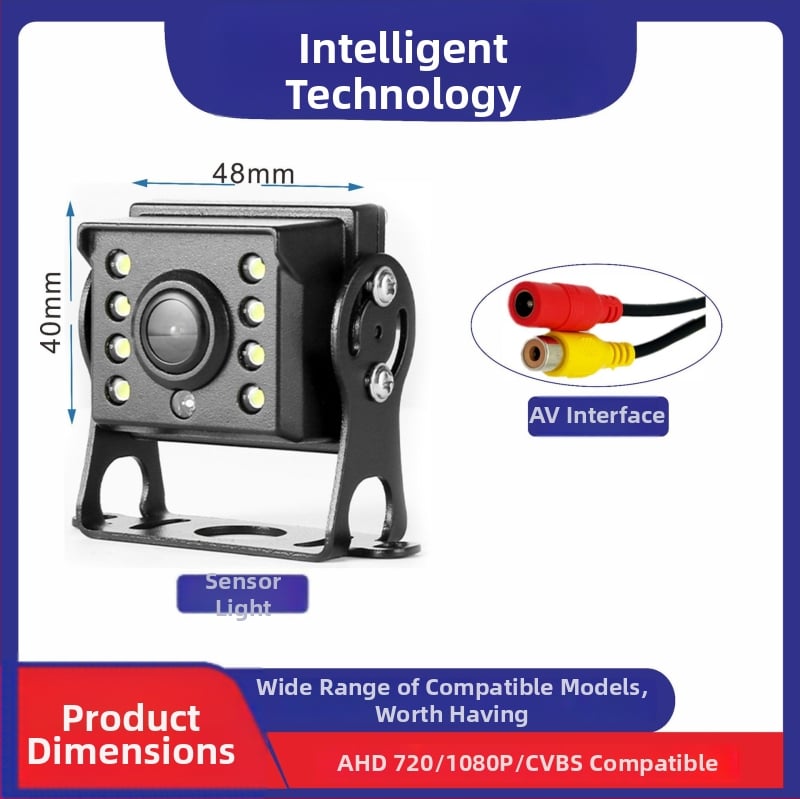 Κάμερα οπισθοπορείας αυτοκινήτου, μοντέλο Zl-01, 12–36V, 1080P/720P, AHD/CCD, προβολή 90–120°