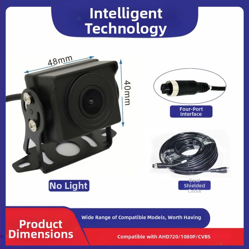 Κάμερα οπισθοπορείας αυτοκινήτου, μοντέλο Zl-01, 12–36V, 1080P/720P, AHD/CCD, προβολή 90–120°
