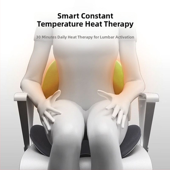 Perne încălzite pentru scaun, cu spătar integrat pentru birou, umplutură memory foam, suport lombar