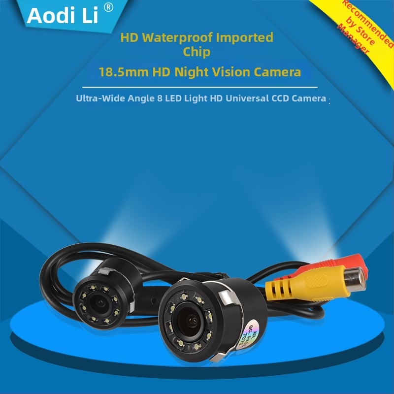 Transportlīdzekļa kamera (aizmugurējā skatā) ar 180° skata leņķi, 1280x720 izšķirtspēja, NTSC signāls, 12V barošanas avots