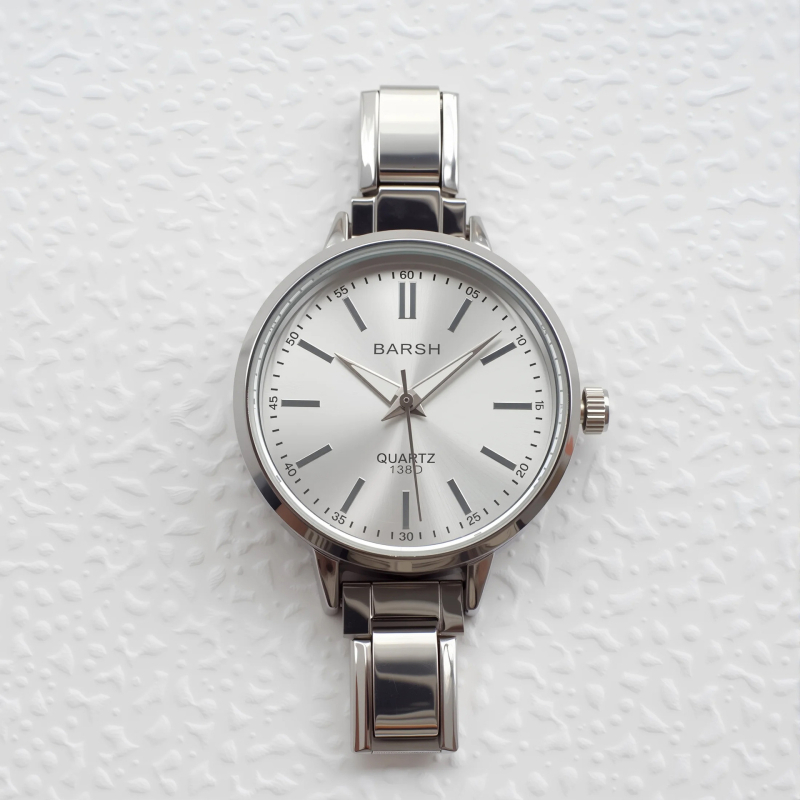Ceas cu brățară, cadran pătrat, mișcare cuarț, curea din oțel inoxidabil, carcasă din metal, coronă spirală