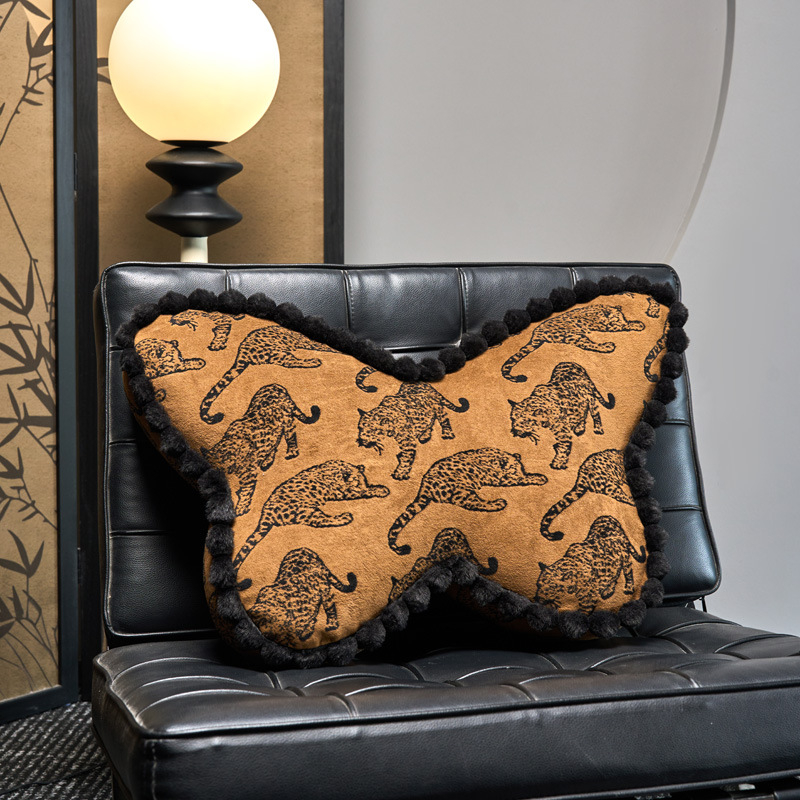 Jastučnica s jezgrom, vintage stil, navlaka od poliestera, punilo PP pamuk, uzorak pruga ili leopard