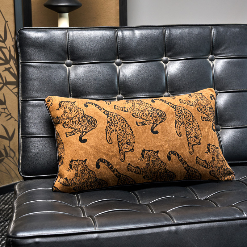 Jastučnica s jezgrom, vintage stil, navlaka od poliestera, punilo PP pamuk, uzorak pruga ili leopard