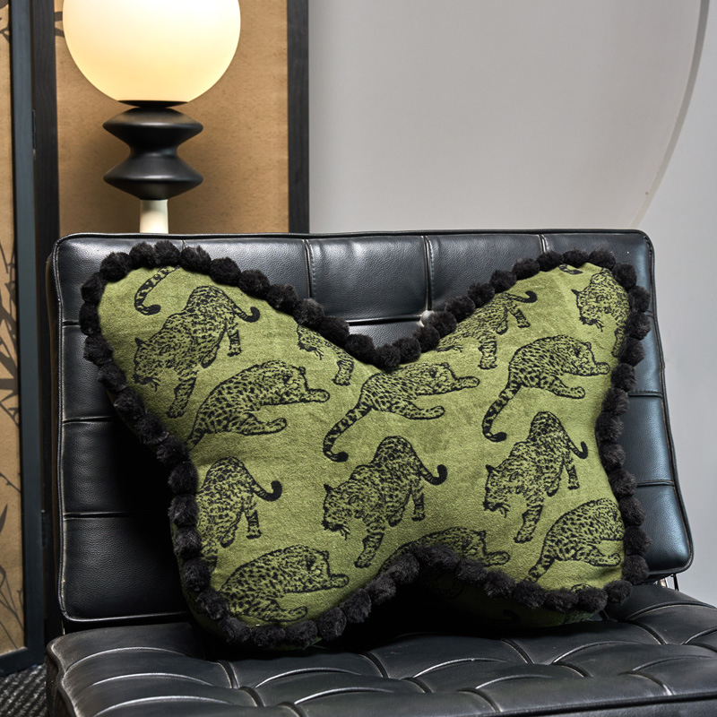 Jastučnica s jezgrom, vintage stil, navlaka od poliestera, punilo PP pamuk, uzorak pruga ili leopard