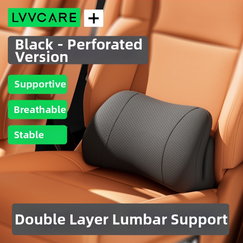 Automašīnas muguras atbalsta spilvens ar palmiju šķiedras pildījumu, vienkrāsains, vissezonu lietošanai, saderīgs ar Bfu auto, elpojošs