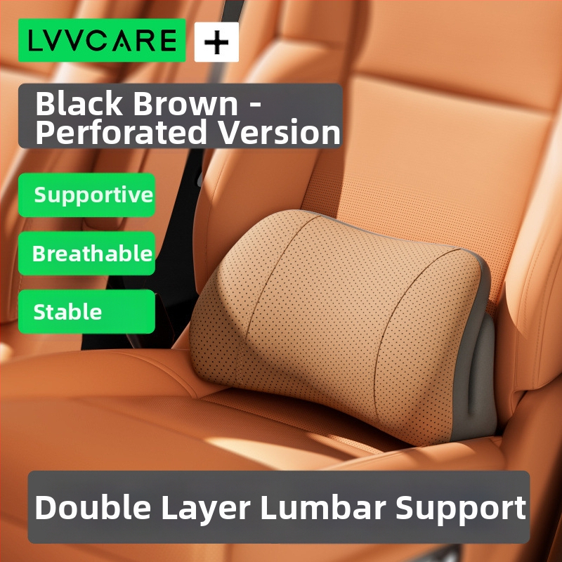 Automašīnas muguras atbalsta spilvens ar palmiju šķiedras pildījumu, vienkrāsains, vissezonu lietošanai, saderīgs ar Bfu auto, elpojošs