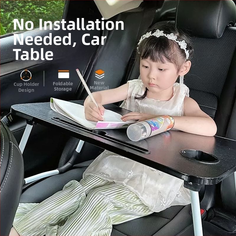 Saliekams ēdamgalda galds auto aizmugurējā sēdekļa vietā – universāls, daudzfunkcionāls (Saliekams, Ēdienošanai, Aizmugurējā sēdekļa vieta, Universāls, Daudzfunkcionāls)