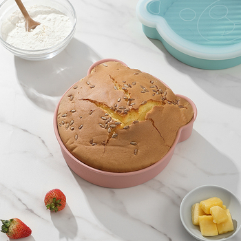 Katės formos silikoninė kepimo forma orkaitėje ir oro fryer — torto forma ir kepimo skarda