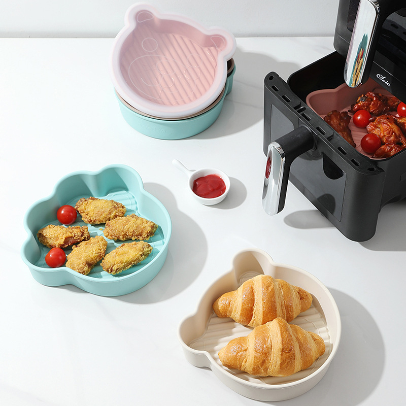 Katės formos silikoninė kepimo forma orkaitėje ir oro fryer — torto forma ir kepimo skarda