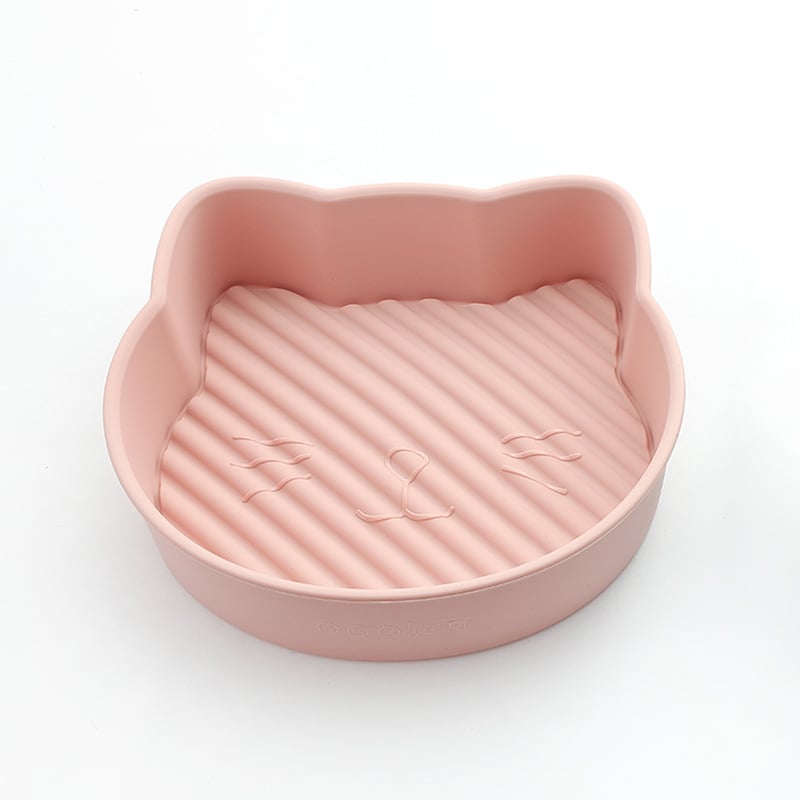Katės formos silikoninė kepimo forma orkaitėje ir oro fryer — torto forma ir kepimo skarda