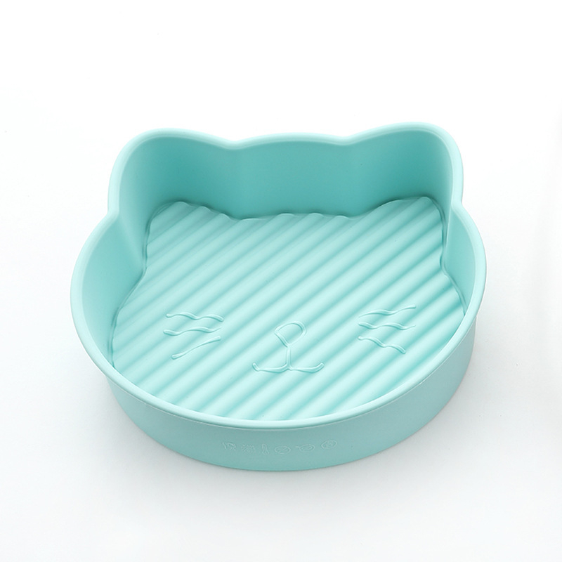 Katės formos silikoninė kepimo forma orkaitėje ir oro fryer — torto forma ir kepimo skarda