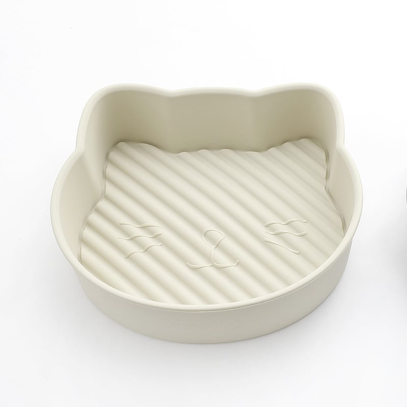 Katės formos silikoninė kepimo forma orkaitėje ir oro fryer — torto forma ir kepimo skarda
