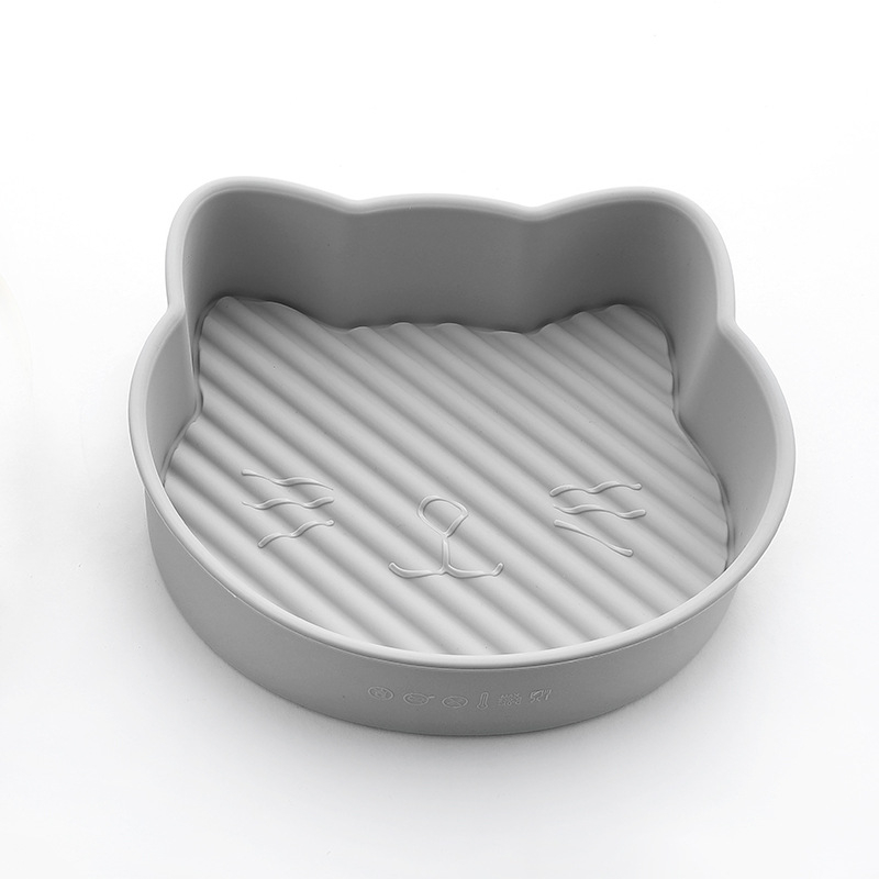 Katės formos silikoninė kepimo forma orkaitėje ir oro fryer — torto forma ir kepimo skarda