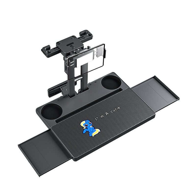 Waytogrow Automobilinis stalėlis – ABS, neslidus, sulankstomas stalas su pasukamu daugiakryptiniu funkcionalumu, Sieninis tvirtinimas, Universalus suderinamumas