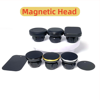 BY-CT01 auto telefona turētājs ar magnētisku galvu, silikons/ABS, 4 magnēti, pielāgota logo, maināmi magnēti