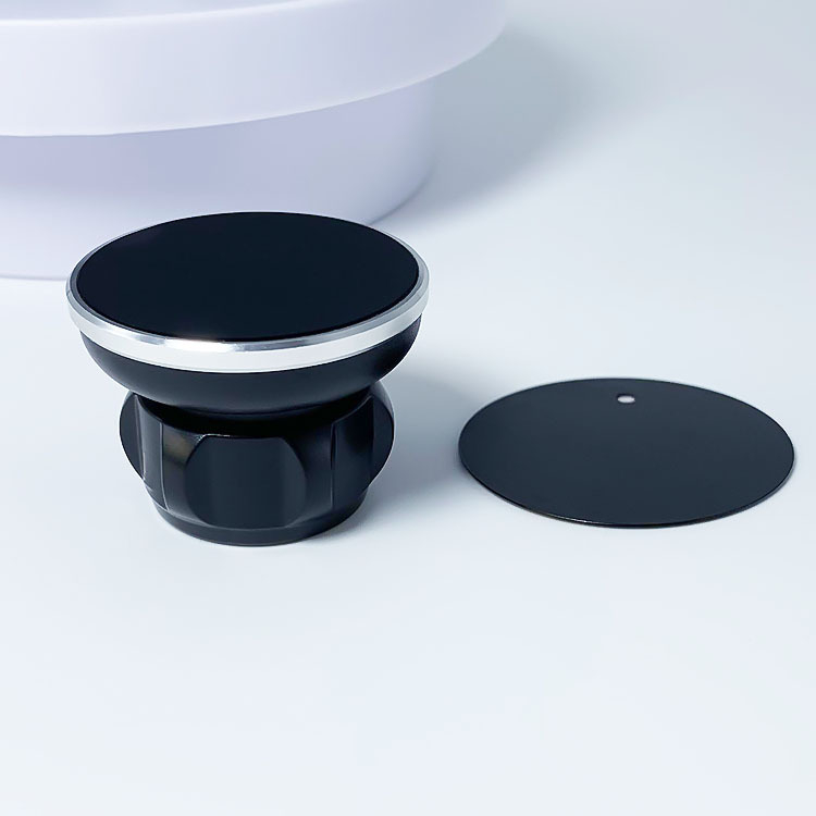 BY-CT01 auto telefona turētājs ar magnētisku galvu, silikons/ABS, 4 magnēti, pielāgota logo, maināmi magnēti