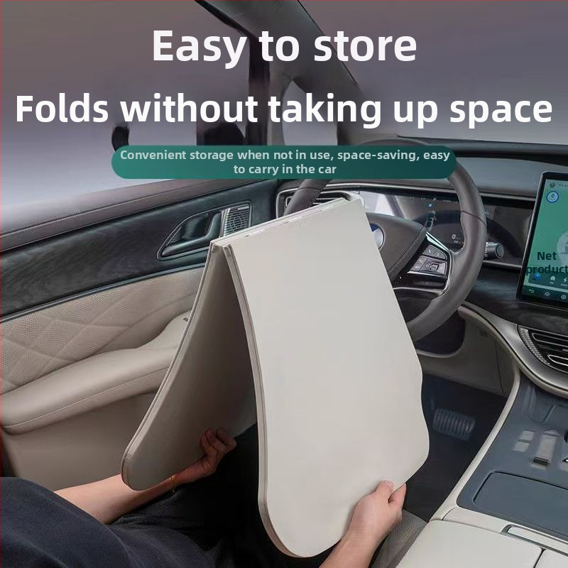 Сгъваема дървена маса за кола за хранене със щипков монтаж, подходяща за общи автомобили.