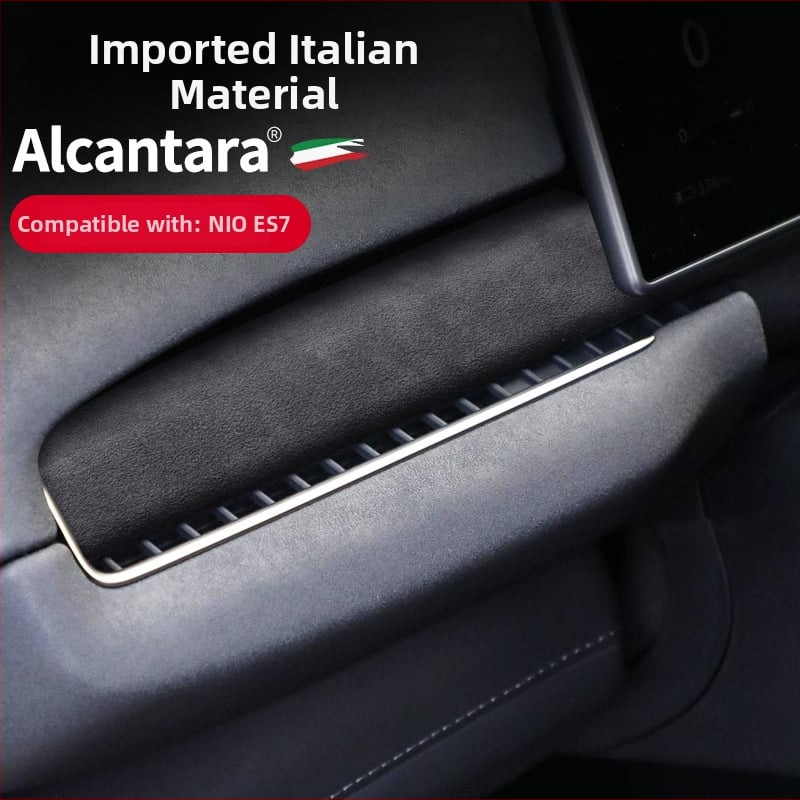 SNBLO Velūra iekšējais pārklājums centrālajam panelim NIO ES7 (Materiāls: Alcantara suede; Modelis: Wei Lai; Apstrāde un pielāgošana: Jā)