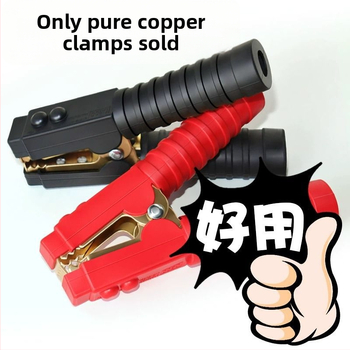 Auto akumulatora klemme ar biezāku vara vadi, stipra aligatora klemme akumulatora pieslēgšanai, modelis DF-121