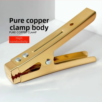 Auto akumulatora klemme ar biezāku vara vadi, stipra aligatora klemme akumulatora pieslēgšanai, modelis DF-121