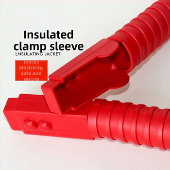 Auto akumulatora klemme ar biezāku vara vadi, stipra aligatora klemme akumulatora pieslēgšanai, modelis DF-121