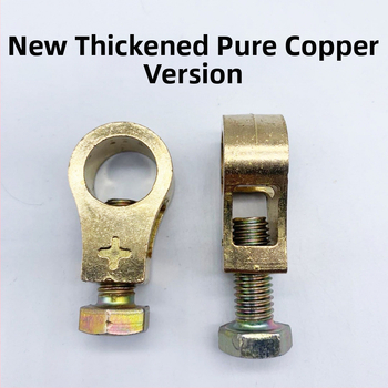 Akumulatora termināla klemme no tīra vara, pastiprināta konstrukcija, automašīnas akumulatora posts savienotājs