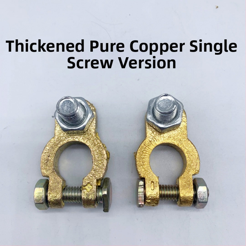 Akumulatora termināla klemme no tīra vara, pastiprināta konstrukcija, automašīnas akumulatora posts savienotājs