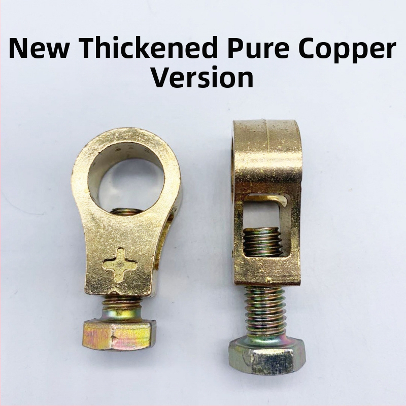 Akumulatora termināla klemme no tīra vara, pastiprināta konstrukcija, automašīnas akumulatora posts savienotājs